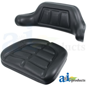 A-W103BL Seat Cushion Set, Wrap Around, Black