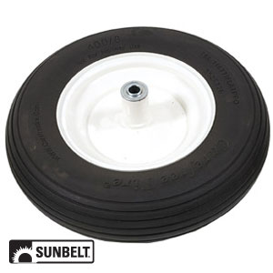 A-B1CO95 WHEEL-RIBBED, 4.8X4X8, SOLID, WHITE