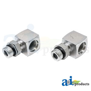 A-43B45 90° Female ORB X Male ORB Adapter