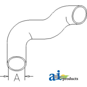 A-3040882M92 Radiator Hose, Bottom