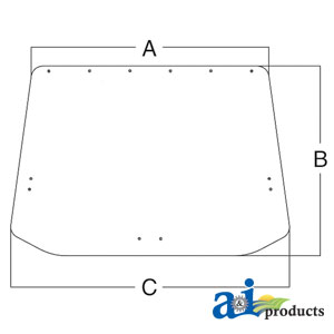 A-83904570 Glass, Rear, Upper - Tinted