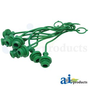 A-P211010 Dust Plug, 1/2", Green (10 pkg)