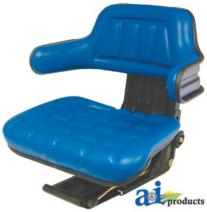A-W300BU Wrap Around Back w/ Arms, BLU