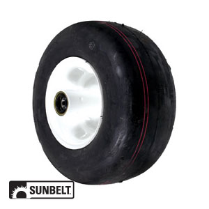A-B1WL37 CASTER-SMOOTH, 13X6.5X6, WHITE