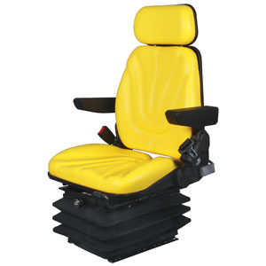 A-F10A6025 Seat, F10 Series, Air Suspension, Yellow Vinyl