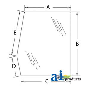 A-E7NN94297N18AC Glass, Door, Upper (RH)