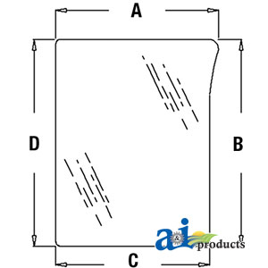 A-L78534 Glass, Front, Lower (RH)