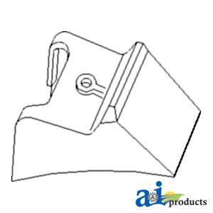 A-87602594 Shoe, Straight, Small Grain, Abrasion Resistant (Small Tube- 22.638" I.D.)