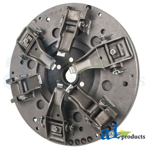 A-R43205-R Pressure Plate: 13.5", 6 lever, dual, incls PTO disc, w/ 2.964" flywheel step, RE-MFG