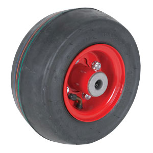A-B1SB8098 CASTER-SMOOTH, 9X3.5X4, TUBELESS-RED