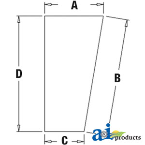 A-T191072 Glass, Windshield, Lower (RH)