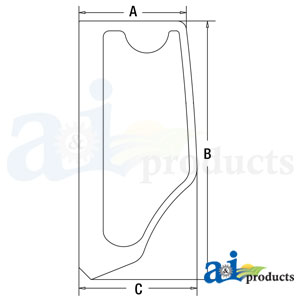 A-FYA00001498 Glass, LH Rear Side