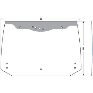 A-MT40430146 Glass, Rear Window