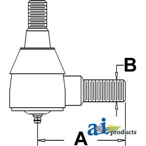 A-G102130 Cylinder End, Power Steering