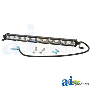 A-LTB313SE Work Lamp Light Bar, Straight Single Row, E-Series LED, Spot, 13
