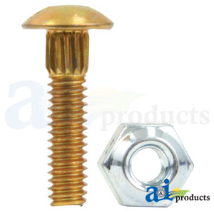 A-H125890 Bolt, Shoulder; 17/32" Rib Neck, Pkg of 25