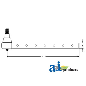 A-1280662C1 Tie Rod, Long; 2WD