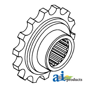 A-107415A Coupler Sprocket, Front