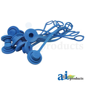 A-5205-4M-BU-P Blue Dust Plug, 1/2" (10pk)