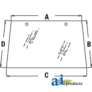 A-L78733 Glass, Windshield, Front - Non-Tiltable