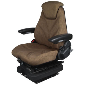 A-F20A5042 Seat, F20 Series w/ Isolator, Low Pro Air Suspension, Brown Cloth