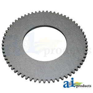 A-5878F Clutch Plate: 10.75" OD, 5.375" ID, 63 ext teeth, fiber machine clutch