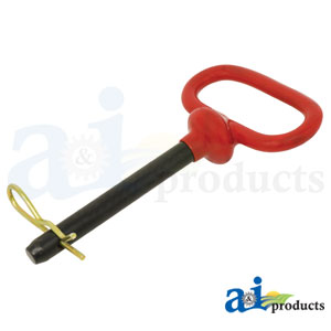 A-HP101 Hitch Pin, Red Handled 1/2" x 3 5/8