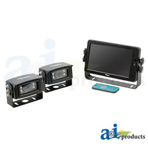 A-HD7M2CQ CabCAM High Definition 7" QUAD Video System, Touch Screen, (Includes 7" QUAD Monitor / 2 Camera)