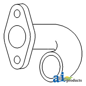 A-184208M2 Elbow, Exhaust