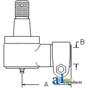 A-1277261C1 Cylinder End, Power Steering (MFWD)