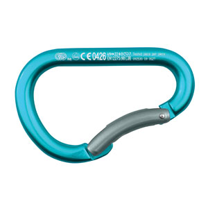 A-B1AB265000100KK CARABINER, PADDLE BENT GATE POLISHED