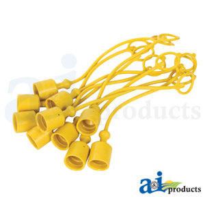 A-C211018 Dust Cap, 1/2", Yellow (10 pkg)