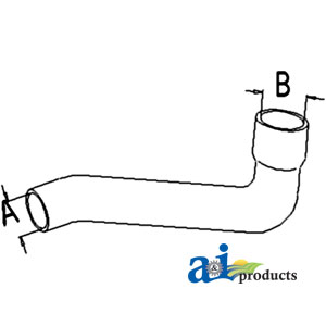A-1695564M1 Radiator Hose, Bottom