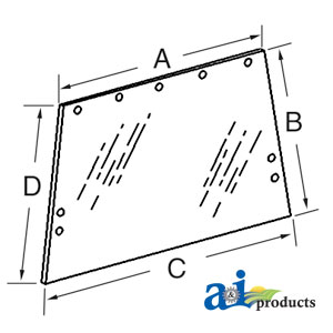 A-109318C2 Glass, Rear