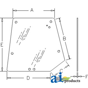 A-3806581M3 Glass, Rear, Upper