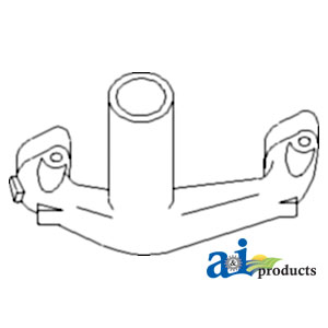 A-957E9430A Manifold, Exhaust; Vertical