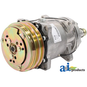 A-9704118 Compressor, New, Sanden Style w/ Clutch (9125)