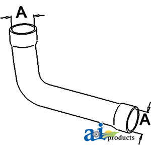 A-1671076M1 Radiator Hose, Upper
