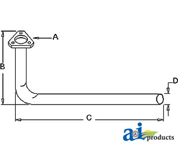 A-507518M92 Exhaust Pipe