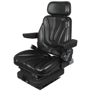 A-F10A4015 Seat, F10 Series, Low Pro Air Suspension, Black Vinyl