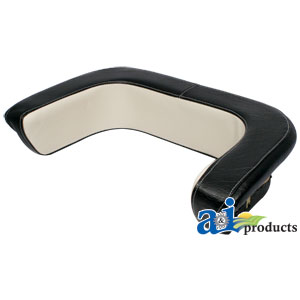 A-1031155M91-5 Back Cushion, WHT/BLK