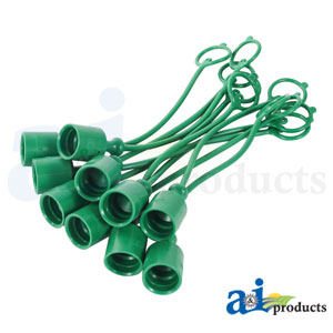 A-C211016 Dust Cap, 1/2", Green (10 pkg)