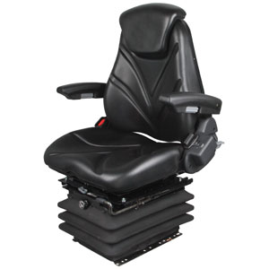 A-F20A7045 Seat, F20 Series w/ Isolator, Air Suspension, Black Vinyl