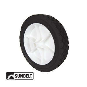 A-B1SB281 WHEEL-DECK, 7X1.5, DIAMOND, PLAST, WHITE