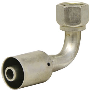 A-461-3333 90° Female O-Ring Steel Beadlock Fitting