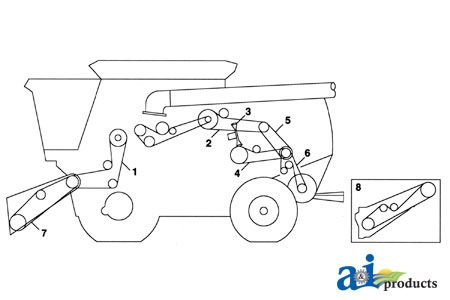 A-H157514 Belt, Beater/Chopper