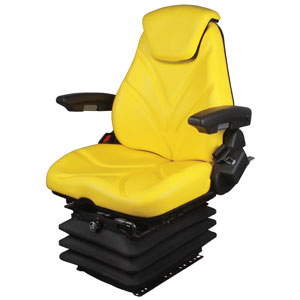 A-F20A7025 Seat, F20 Series, Air Suspension, Yellow Vinyl
