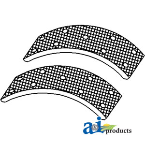 A-70276950 Brake Shoe Linings w/ Rivets