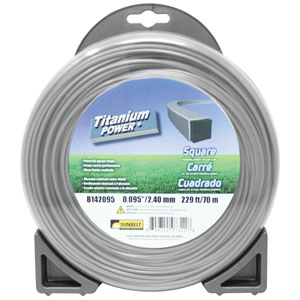 A-B142095 Titanium Power Trimmer Line, .095" square