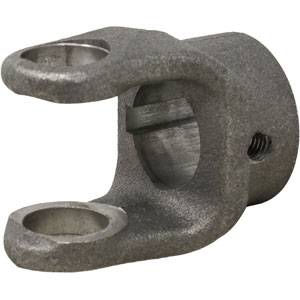 A-10001-1055 Implement Yoke, 1 1/4" Round Bore, 5/16" Keyway, W/ Set Screw
